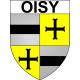 Oisy 59 ville sticker blason écusson autocollant adhésif