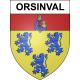 Orsinval Sticker wappen, gelsenkirchen, augsburg, klebender aufkleber