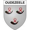 Oudezeele Sticker wappen, gelsenkirchen, augsburg, klebender aufkleber
