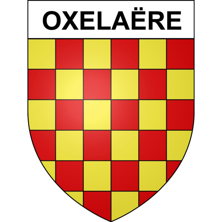 Pegatinas escudo de armas de Oxelaëre adhesivo de la etiqueta engomada