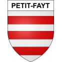 Pegatinas escudo de armas de Petit-Fayt adhesivo de la etiqueta engomada