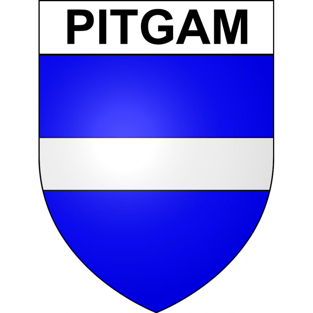 Pitgam 59 ville sticker blason écusson autocollant adhésif