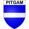Pitgam 59 ville sticker blason écusson autocollant adhésif