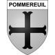 Pommereuil Sticker wappen, gelsenkirchen, augsburg, klebender aufkleber