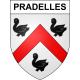 Pradelles Sticker wappen, gelsenkirchen, augsburg, klebender aufkleber