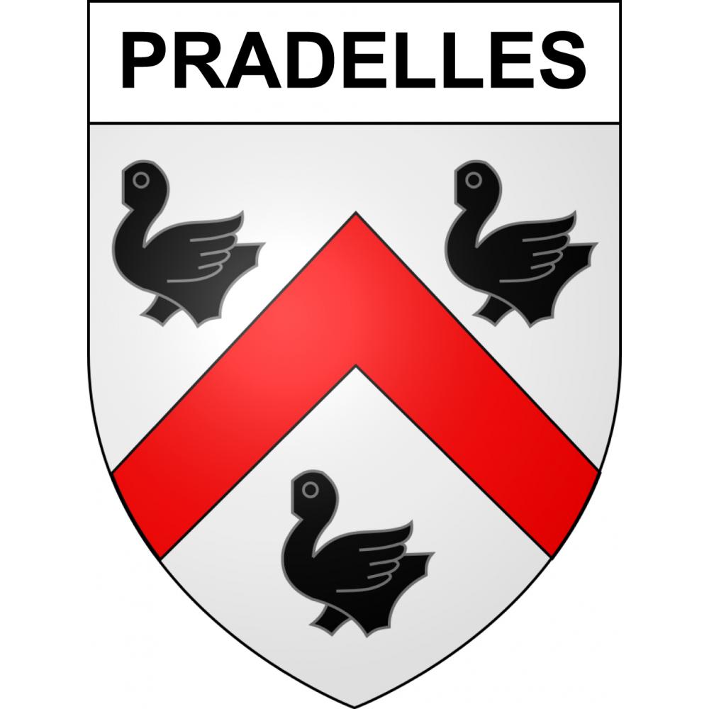 Adesivi stemma Pradelles adesivo