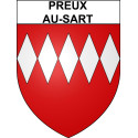 Preux-au-Sart 59 ville sticker blason écusson autocollant adhésif