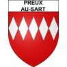 Stickers coat of arms Preux-au-Sart adhesive sticker