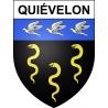 Pegatinas escudo de armas de Quiévelon adhesivo de la etiqueta engomada