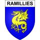 Pegatinas escudo de armas de Ramillies adhesivo de la etiqueta engomada
