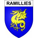 Ramillies 59 ville sticker blason écusson autocollant adhésif