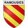 Pegatinas escudo de armas de Ramousies adhesivo de la etiqueta engomada