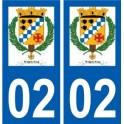 02 Amigny-Rouy logo ville autocollant plaque sticker