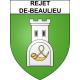 Rejet-de-Beaulieu 59 ville sticker blason écusson autocollant adhésif
