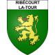 Pegatinas escudo de armas de Ribécourt-la-Tour adhesivo de la etiqueta engomada