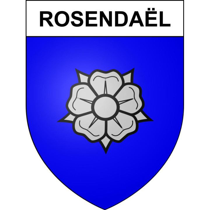 Rosendaël Sticker wappen, gelsenkirchen, augsburg, klebender aufkleber