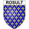 Rosult Sticker wappen, gelsenkirchen, augsburg, klebender aufkleber