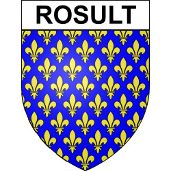 Rosult 59 ville sticker blason écusson autocollant adhésif