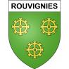 Rouvignies Sticker wappen, gelsenkirchen, augsburg, klebender aufkleber