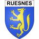 Ruesnes 59 ville sticker blason écusson autocollant adhésif