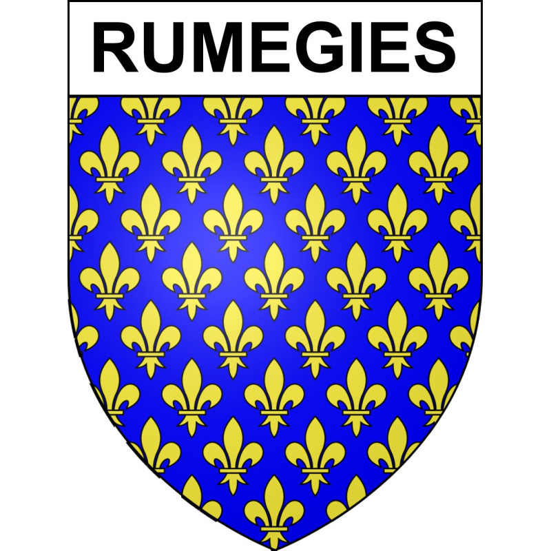 Rumegies Sticker wappen, gelsenkirchen, augsburg, klebender aufkleber