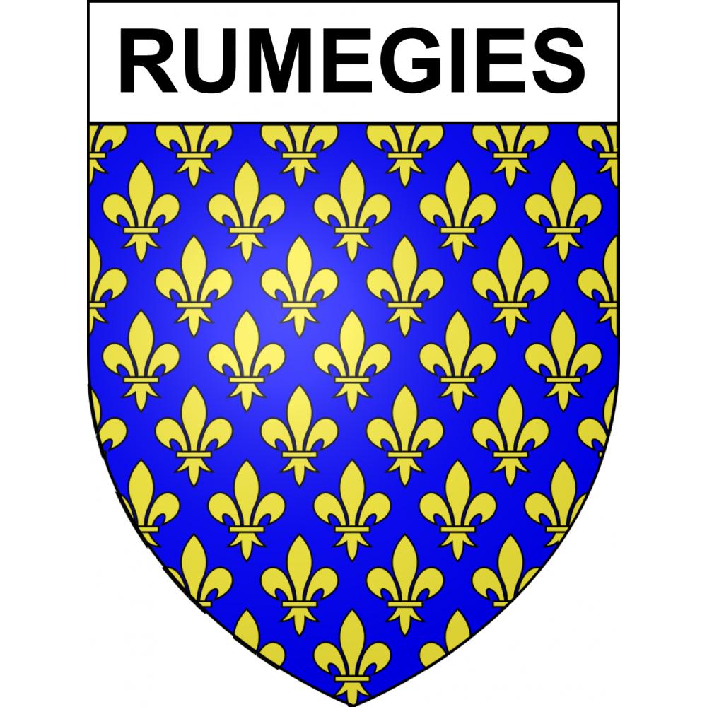 Stickers coat of arms Rumegies adhesive sticker