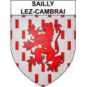 Sailly-lez-Cambrai 59 ville sticker blason écusson autocollant adhésif