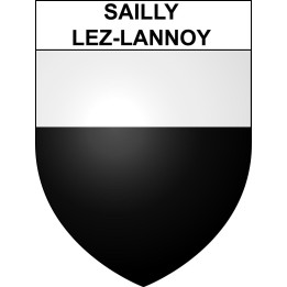 Sailly-lez-Lannoy Sticker wappen, gelsenkirchen, augsburg, klebender aufkleber