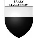 Sailly-lez-Lannoy 59 ville sticker blason écusson autocollant adhésif