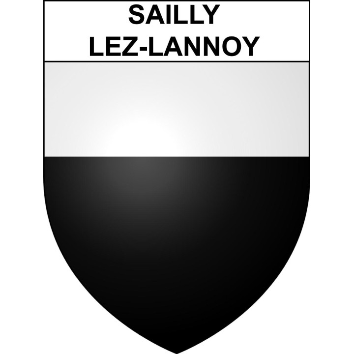 Sailly-lez-Lannoy 59 ville sticker blason écusson autocollant adhésif
