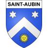 Saint-Aubin Sticker wappen, gelsenkirchen, augsburg, klebender aufkleber