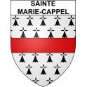 Sainte-Marie-Cappel 59 ville sticker blason écusson autocollant adhésif