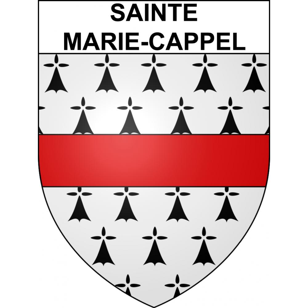 Pegatinas escudo de armas de Sainte-Marie-Cappel adhesivo de la etiqueta engomada