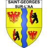Saint-Georges-sur-l'Aa Sticker wappen, gelsenkirchen, augsburg, klebender aufkleber