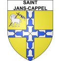 Saint-Jans-Cappel 59 ville sticker blason écusson autocollant adhésif