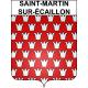 Saint-Martin-sur-Écaillon 59 ville sticker blason écusson autocollant adhésif