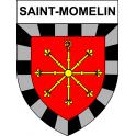 Saint-Momelin 59 ville sticker blason écusson autocollant adhésif