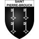 Saint-Pierre-Brouck 59 ville sticker blason écusson autocollant adhésif