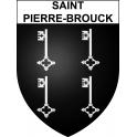 Saint-Pierre-Brouck Sticker wappen, gelsenkirchen, augsburg, klebender aufkleber