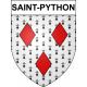 Saint-Python 59 ville sticker blason écusson autocollant adhésif