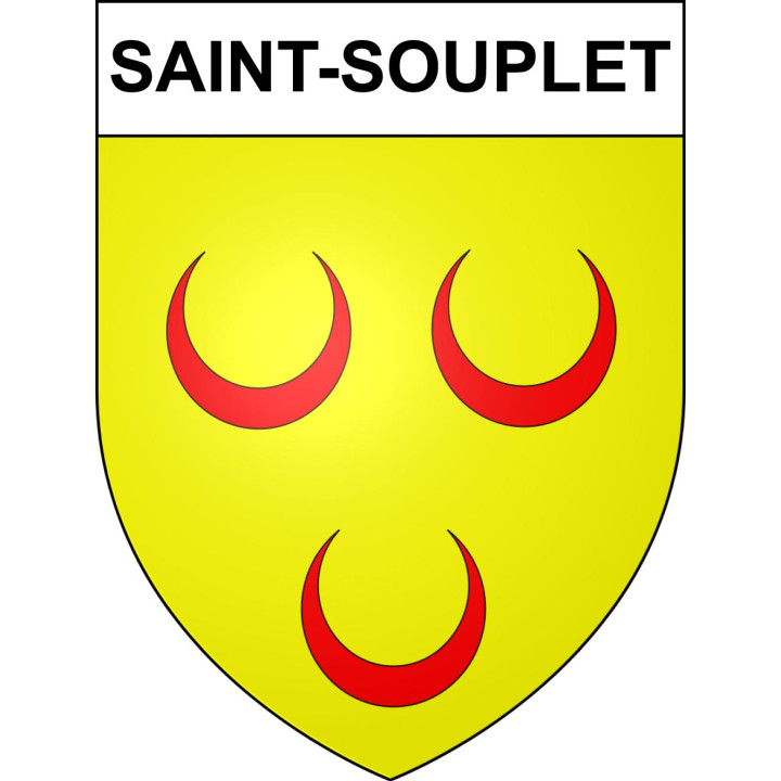 Saint-Souplet 59 ville sticker blason écusson autocollant adhésif