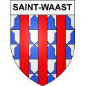 Saint-Waast 59 ville sticker blason écusson autocollant adhésif