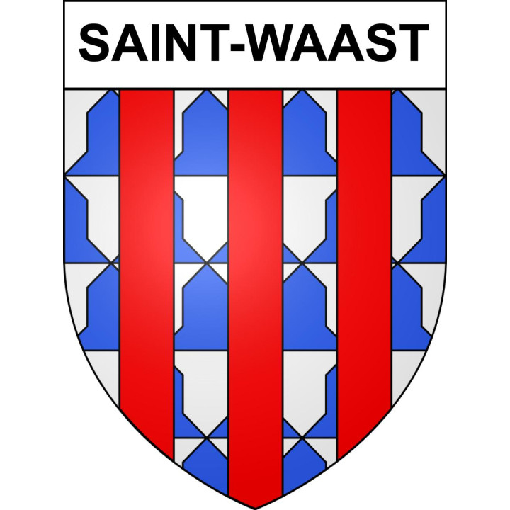 Saint-Waast 59 ville sticker blason écusson autocollant adhésif
