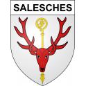 Salesches 59 ville sticker blason écusson autocollant adhésif
