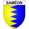 Saméon 59 ville sticker blason écusson autocollant adhésif