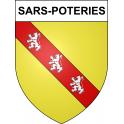 Sars-Poteries 59 ville sticker blason écusson autocollant adhésif