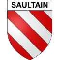 Saultain 59 ville sticker blason écusson autocollant adhésif