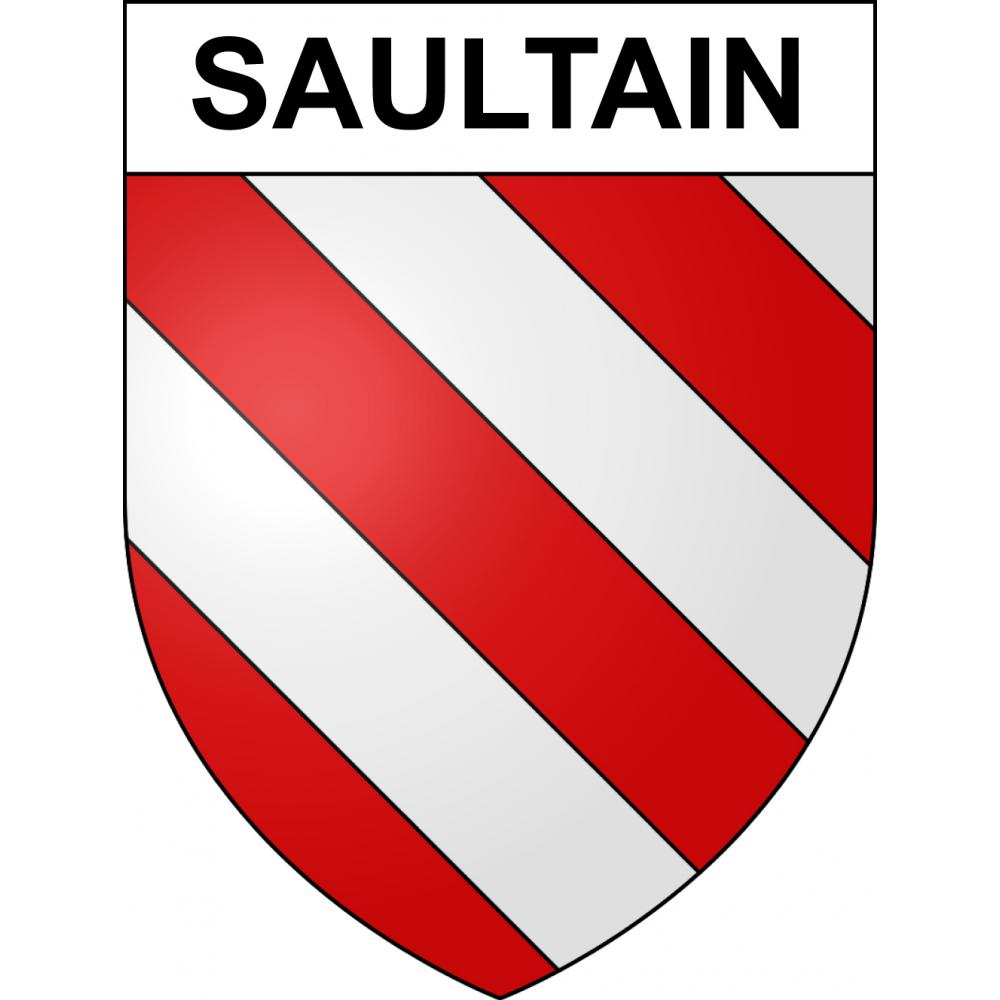 Saultain Sticker wappen, gelsenkirchen, augsburg, klebender aufkleber