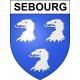 Stickers coat of arms Sebourg adhesive sticker