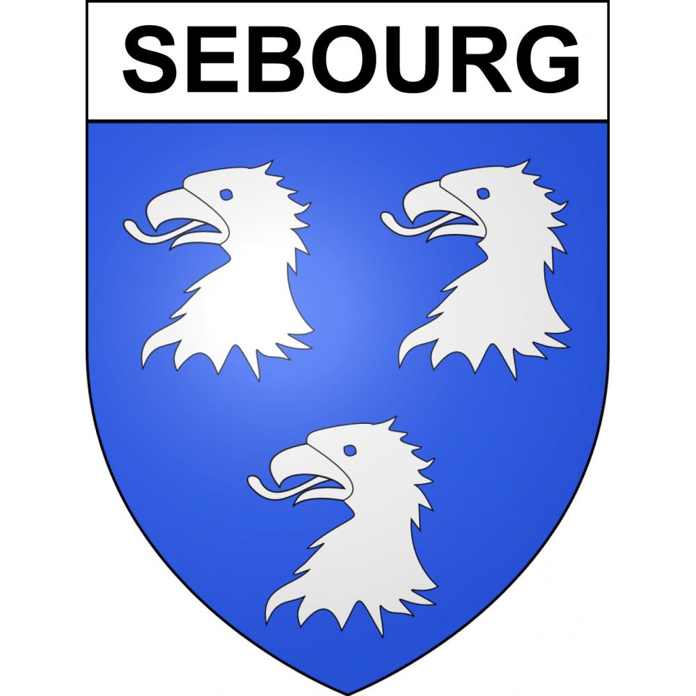 Stickers coat of arms Sebourg adhesive sticker